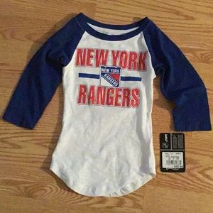 New York rangers girls extra small 4/5 NHL